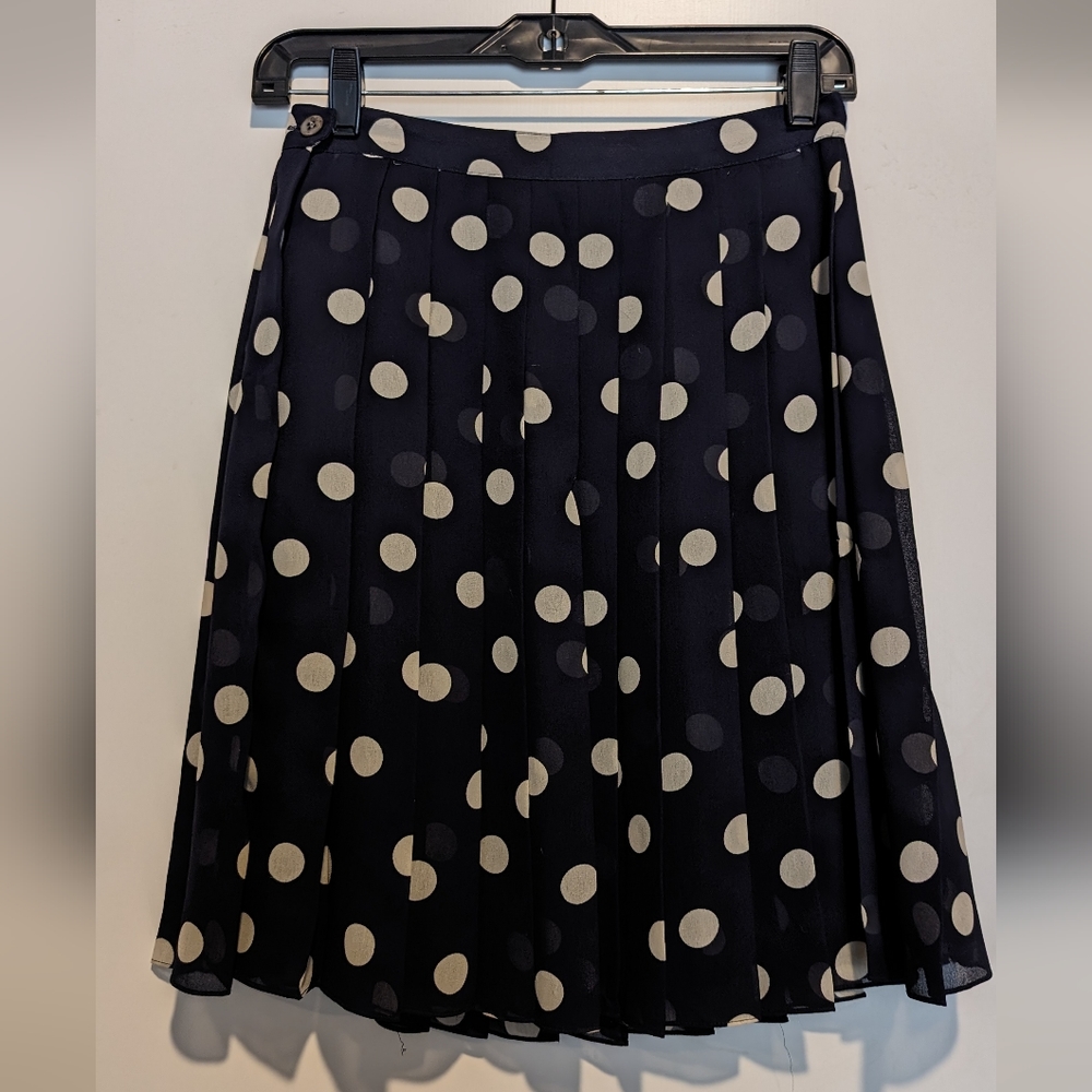 DKNY chiffon accordion pleat skirt